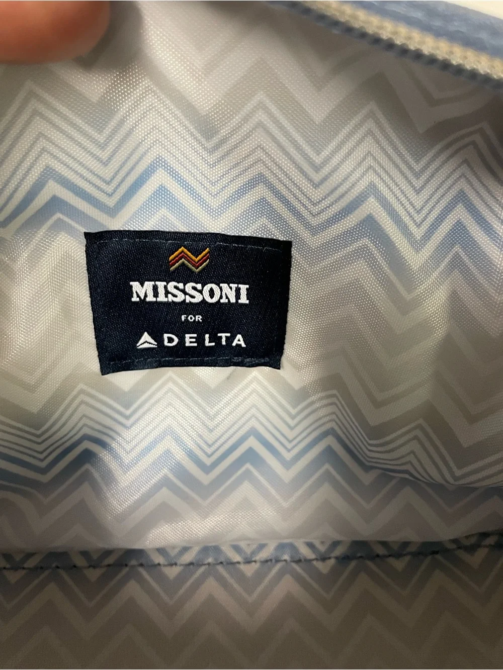 Missoni Blue Small Cometic Bag For Delta